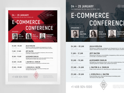 E-commerce Schedule Poster Template