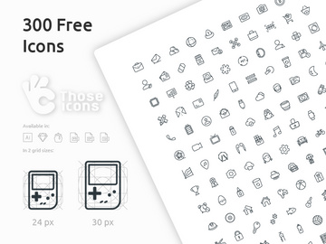 300 Free Icons preview picture