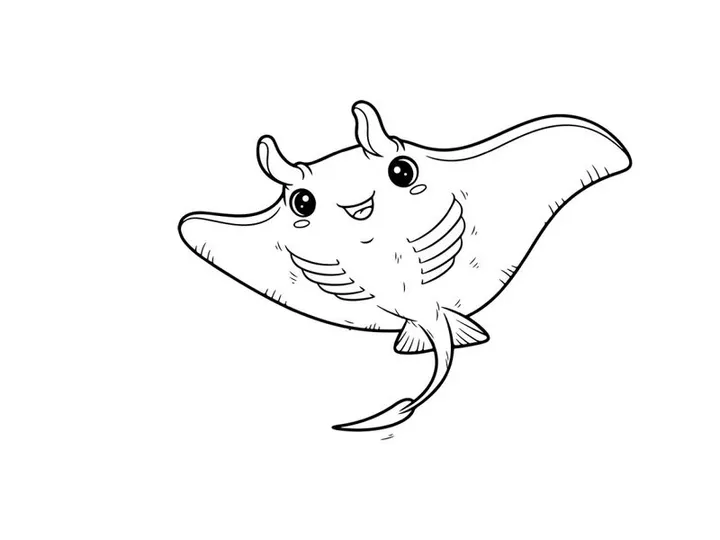 Cute cartoon whale jumping vector illustration flat design