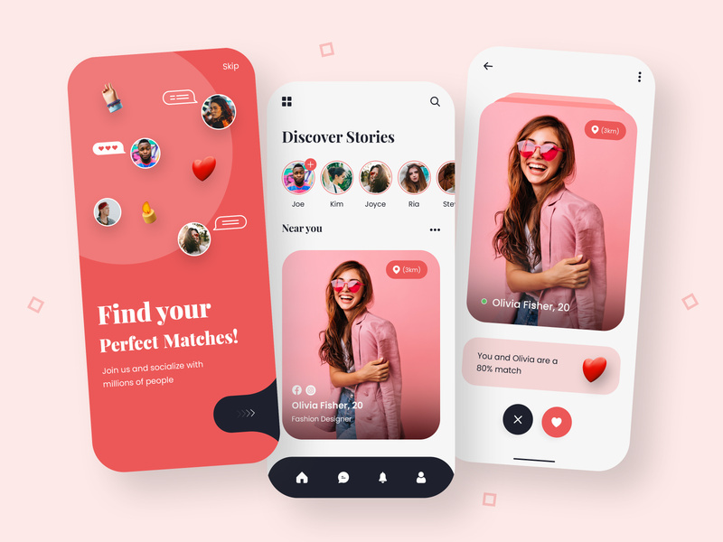 Dating App Design by CMARIX Technolabs ~ EpicPxls