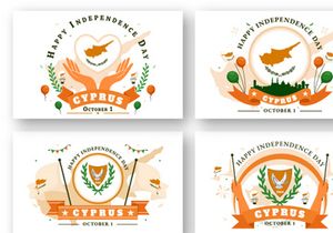 12 Cyprus Independence Day Illustration