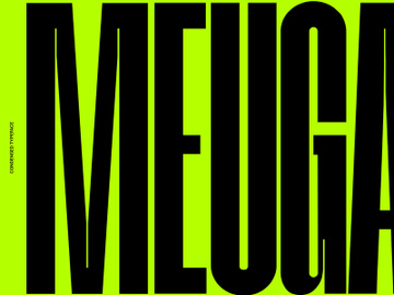 Meuga | Condensed Sans Serif Font preview picture
