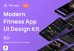 Modern Fitness App UI Design Kit