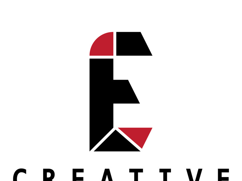 creative letter e logo design, for brand, startup, business, company, identity, application, vector