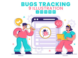 9 Bugs Tracking Tool Illustration preview picture