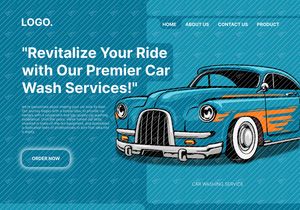 car washing landing page