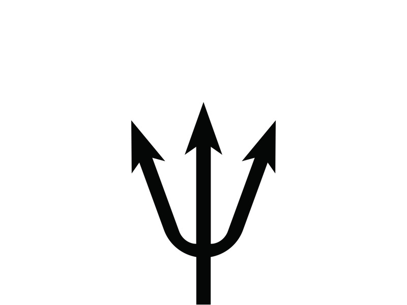 Trident Logo Template vector icon illustration design