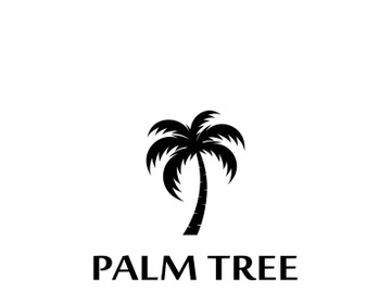 Unique and modern arabian palm tree logo design. preview picture