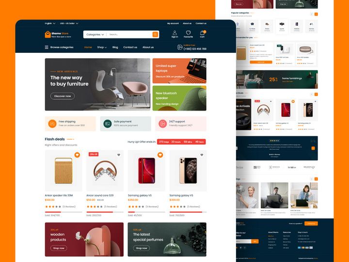 Shamss Store _ Landing page