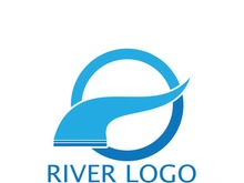 River Logo vector icon illustration design template