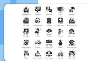 Online Learning Icon Pack