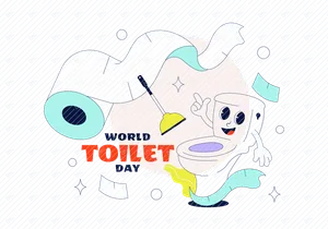 6 World Toilet Day Illustration