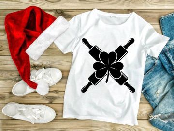 Crossed Rolling Pins with Shamrock preview picture