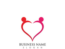 Family Love care  logo Vector icon illustration design