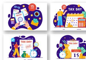 12 Tax Day Illustration