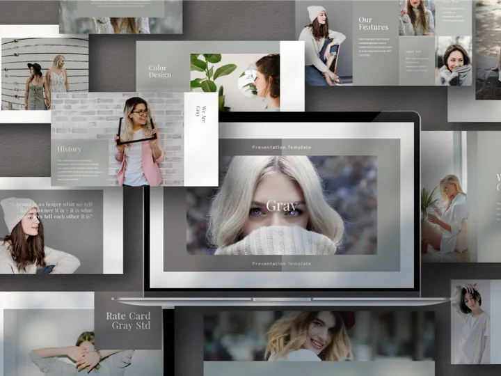 Gray Powerpoint Template
