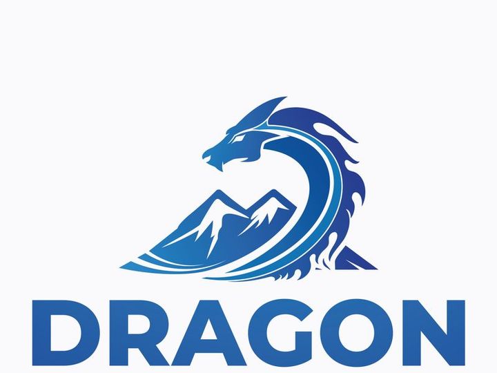Dragon logo art illustration