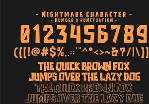 Nightmare - Halloween Display Font