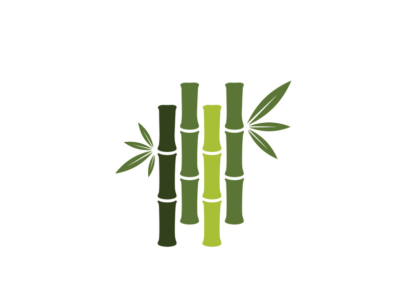 Bamboo vector icon illustration