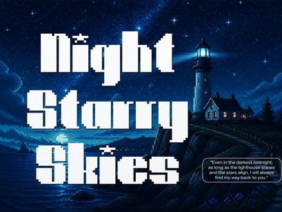 Lumina Lullaby | Pixelated Font