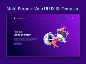 Multi-Purpose Web UI UX Kit Template preview picture
