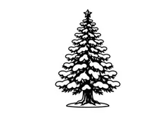 Decorative Christmas Tree with Snow Accents for Holiday Celebrations