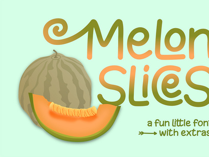 Free Melon Slices Display Font