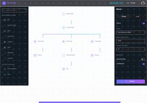 ai dashboard, saas ui, workflow builder, automation ui, dark mod