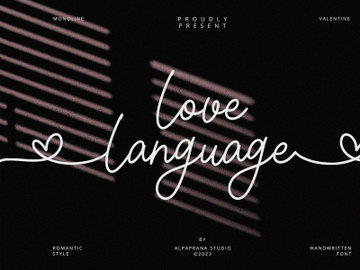 Love Language - Handwritten Font preview picture