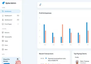 Spike Free React Tailwind Admin Template