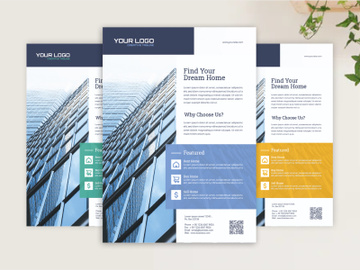 Modern Real Estate Flyer Template preview picture