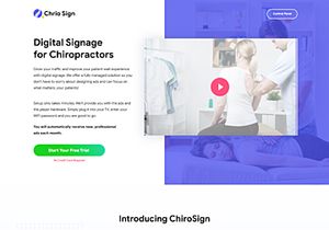Chiropractor - Therapy and Rehabilitation Landing Page