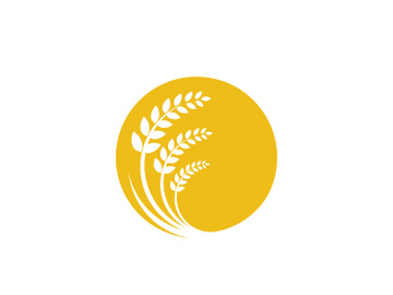 Agriculture wheat rice icon preview picture