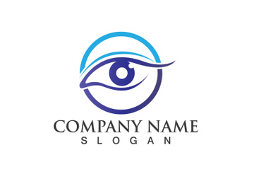 Eye Care vector logo design preview picture