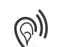 Hearing logo template and symbol vector icon design