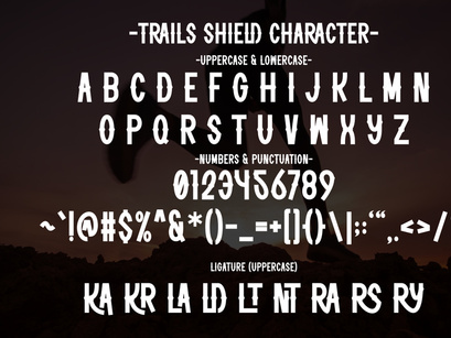 Trails Shield - Western Vintage Font