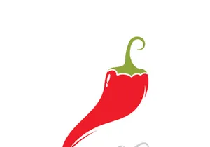 Red hot natural chili icon vector illustration