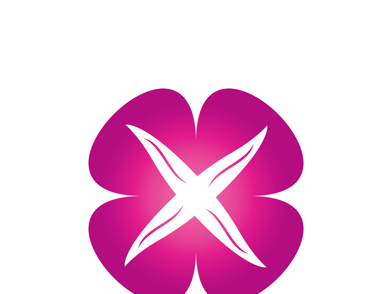 Flower vector icon design template illustration