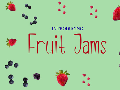 Fruit Jams - Handwritten Font