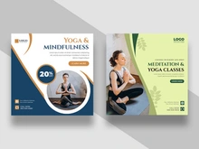 Yoga Fitness Instagram Post Banner Ver-3