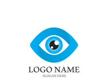Branding identity corporate eye care vector logo design