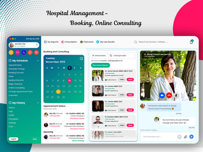 Hospital Management - Appointment Booking, Choose Doctor and Online Consulting Template