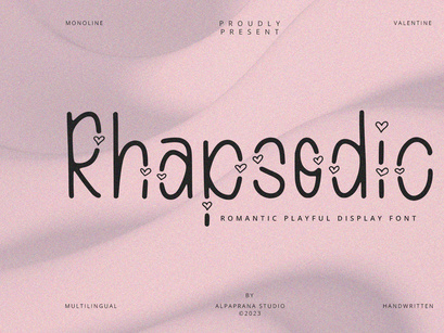 Rhapsodic - Display Font