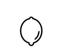 Fresh lemon fruit vector illustration icon