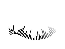 Sound waves vector illustration