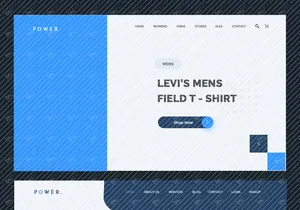 Power Web Ui Landing page Free