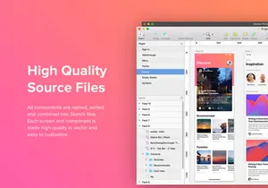 Origin Mobile UI Kit for SKETCH