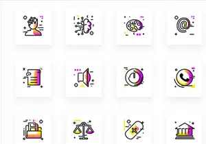 Free Interactive SVG Gradient Iconpack