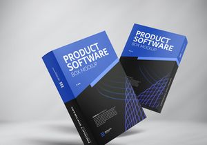 Free Stylish Software Box Mockup