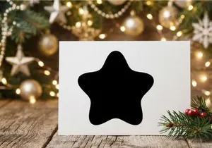 Black star shape icon isolated on white background for graphic design and web elements